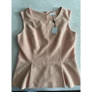 Calvin Klein Womens Peplum Top/Blouse